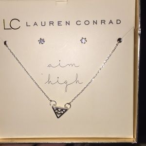 Earrings and necklace